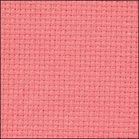 14ct Aida ~  Coral ~ Fat 1/4