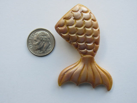 Needle Minder ~  Mermaid Tail - Gold (Clay) ONE OF A KIND!