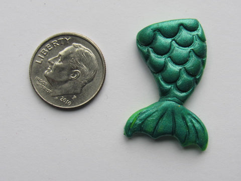 Needle Minder ~  Small Mermaid Tail -Green (Clay) SO CUTE!