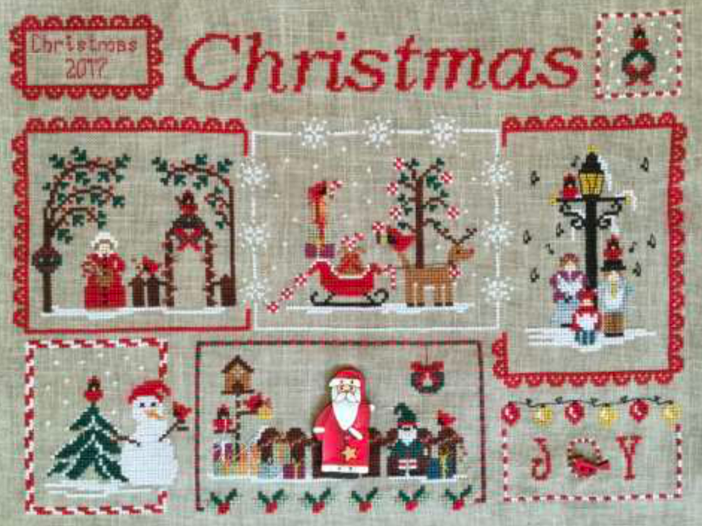 Mani di Donna ~ Cardinal Mystery Sampler (complete set, patterns & buttons!) Limited # available!