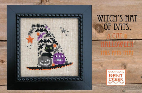 Bent Creek ~ Witches Hat of Bats, a Cat & Halloween This and That KIT