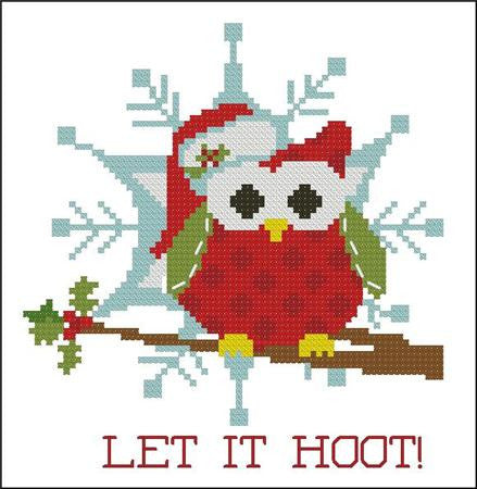 Hooties Collection/Pinoy Stitch ~ Christmas Let It Hoot
