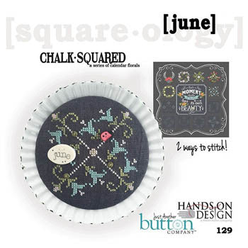 Hands On/JABC ~ Chalk Squared June w/buttons