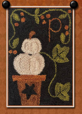 Little House ~ P Is For Pumpkin (Punchneedle)