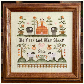 Little House Needleworks ~ Bo Peep And Her Sheep
