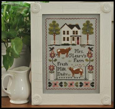 Little House Needleworks ~ Mrs. O'Leary's Dairy Farm