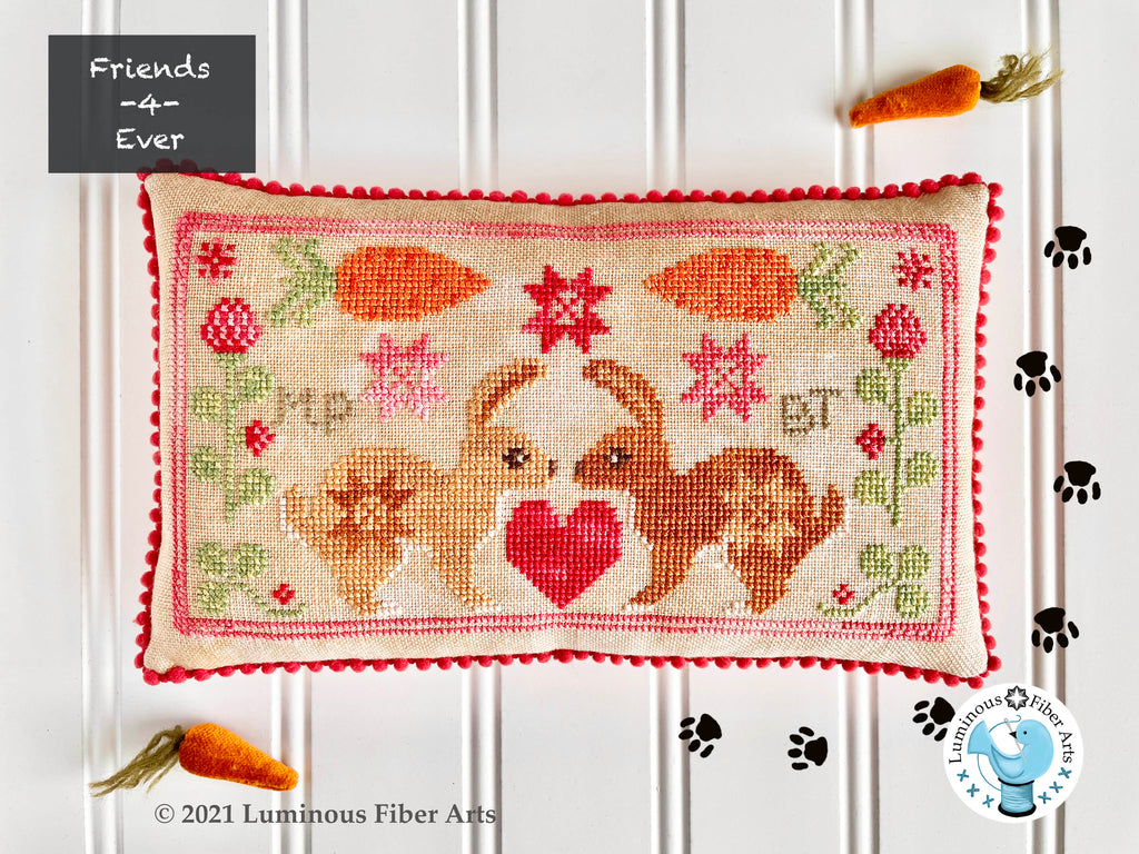 Luminous Fiber Arts ~ Friendship Series: BFF Bunnies