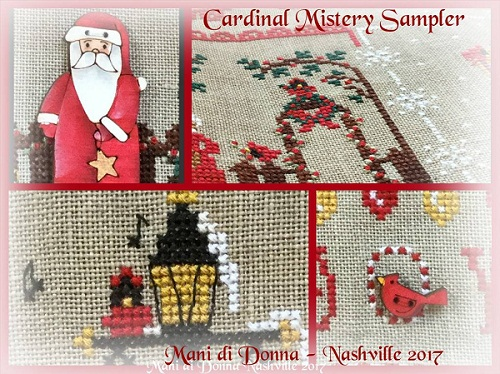 Mani di Donna ~ Cardinal Mystery Sampler BUTTONS