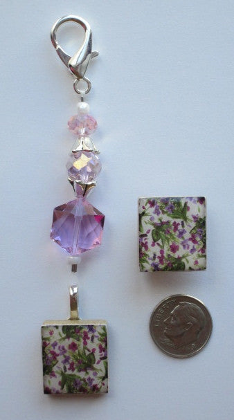 Violets Mini Fob & Magnet Set