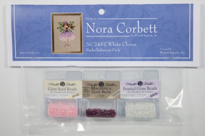 Nora Corbett/Mirabilia ~ White Clover Emb. Pack