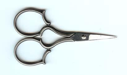 4" Silver Leaf Handle Scissors