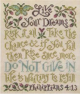 Silver Creek Samplers ~ Live Your Dreams