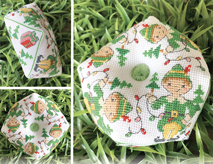 Tiny Modernist ~ Elf Biscornu