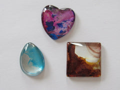 Hand Painted Glass Needle Minders - All One Of A Kind!