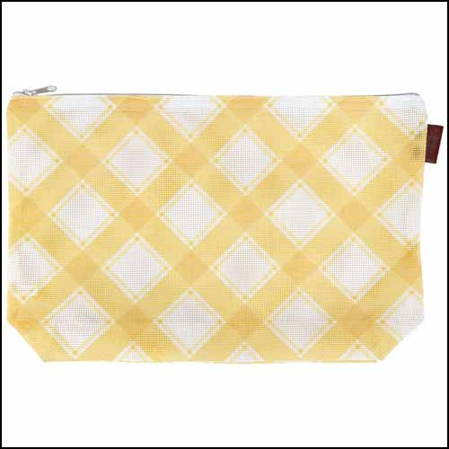 Plaid Mesh Bag - Cornsilk ~ Limited # in-stock!