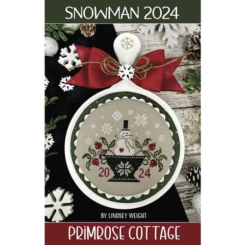 Primrose Cottage Stitches ~ Snowman 2024