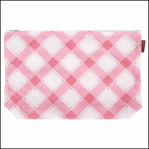 Plaid Mesh Bag - Rose ~ Limited # in-stock!