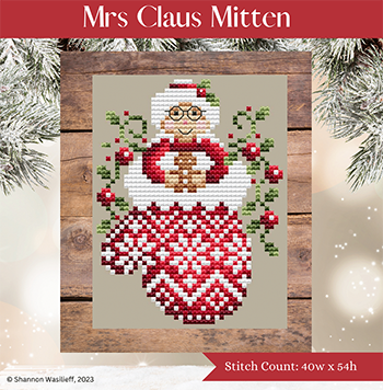 Shannon Christine Designs ~ Mrs Claus Mitten