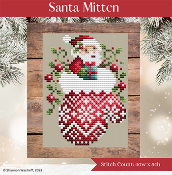 Shannon Christine Designs ~ Santa Mitten