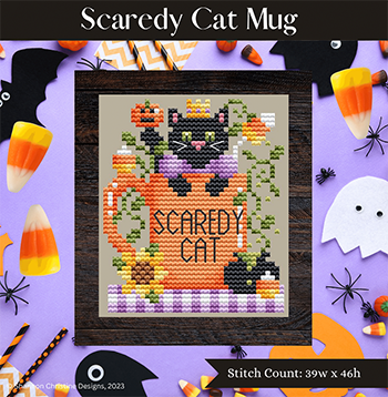 Shannon Christine Designs ~ Scaredy Cat Mug