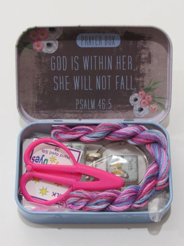 Prayer Box Gift Tin Psalms 46:5~ ONE OF A KIND!!