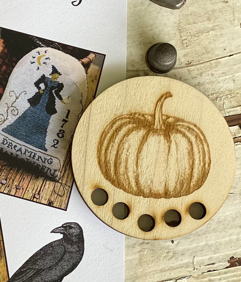 Stacy Nash Primitives ~ Pumpkin Thread Board (Very LIMITED # Available!)