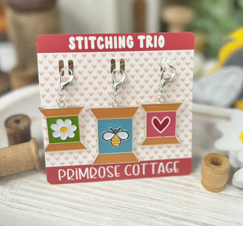 Primrose Cottage Stitches ~  Stitching Trio Charms
