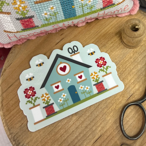 Primrose Cottage Stitches ~ Home Stitch Home Sticker