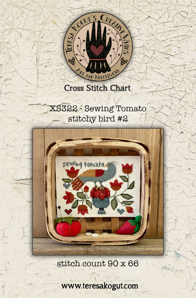 Teresa Kogut ~ Sewing Tomato (Stitchy Bird #2)