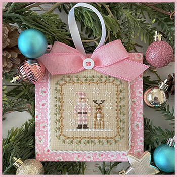 Country Cottage Needleworks ~ Pastel Collection 9 - Santa And Rudolph