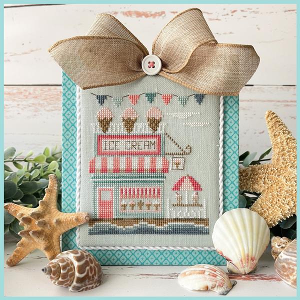 Country Cottage Needleworks ~ Beach Boardwalk #1 ~ Ice Cream Shop