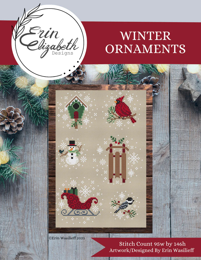 Erin Elizabeth Designs ~ Winter Ornaments