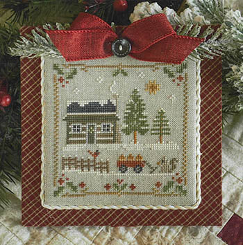 Little House Needleworks ~ Log Cabin Squirrel