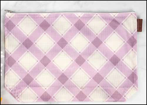 Plaid Mesh Bag - Lilac ~ Limited # in-stock!