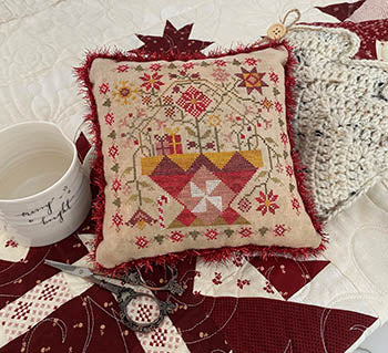 Pansy Patch Stitchery ~ Betsy's Christmas Basket