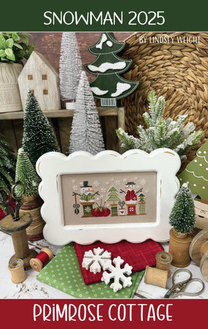 Primrose Cottage Stitches ~ Snowman 2025