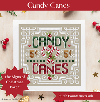 Shannon Christine Designs ~ Candy Canes - Signs Of Christmas 2