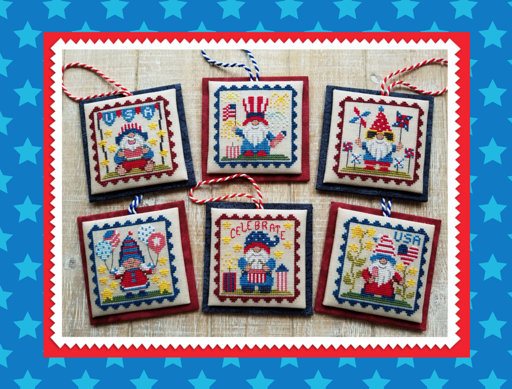 Waxing Moon Designs ~ Patriotic Gnome Littles