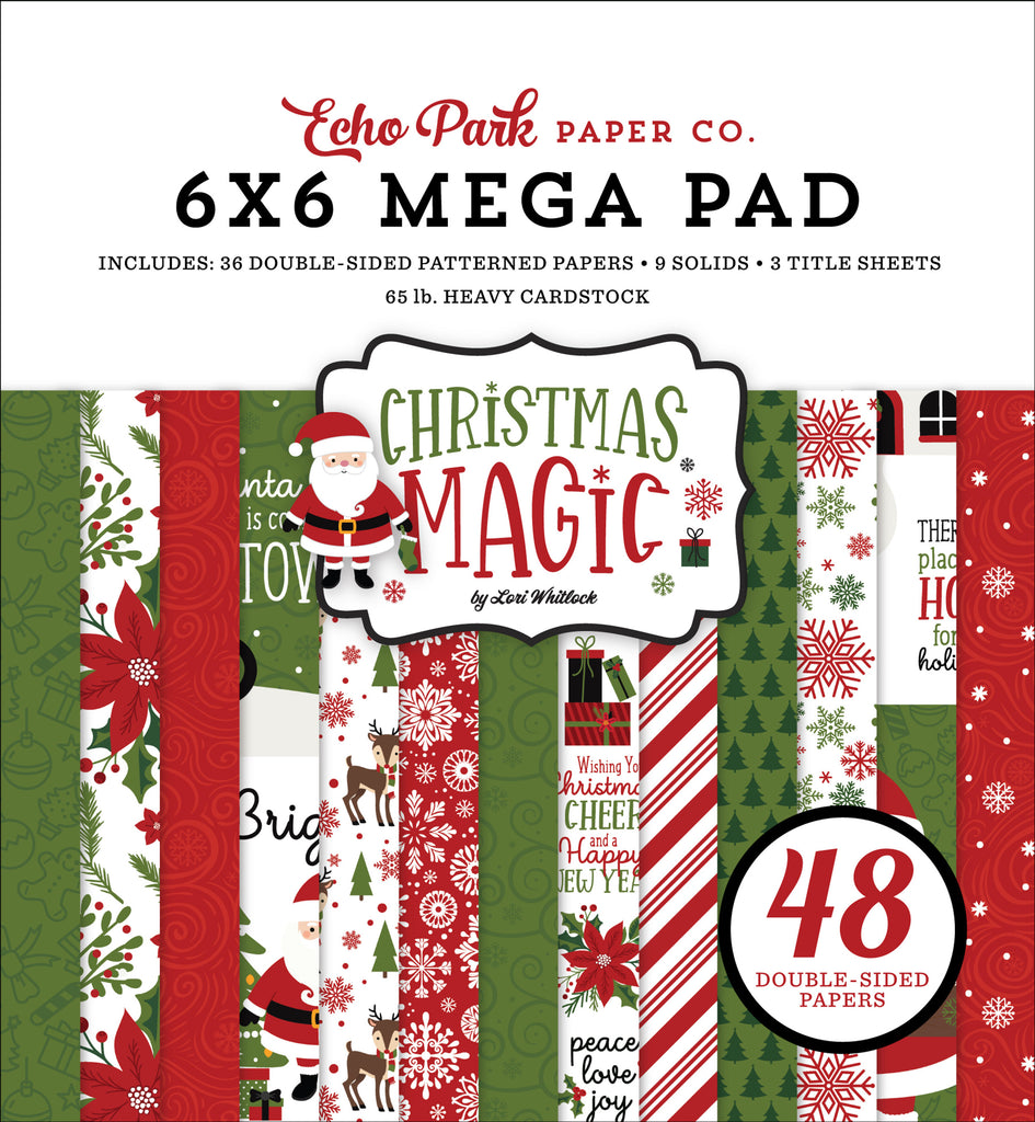 Echo Park ~ Christmas Magic Cardmakers 6x6 Mega Paper Pad