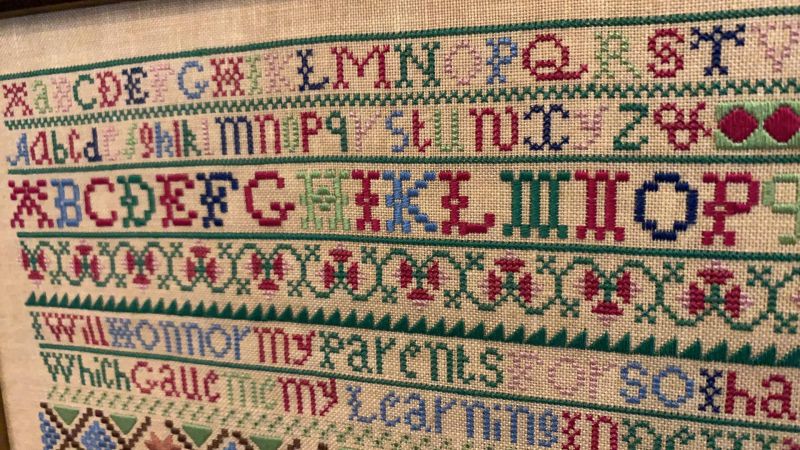 Hands Across The Sea Samplers ~ Mary Wills c.1750