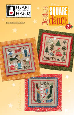 Heart In Hand ~ Christmas Square Dance #2 w/embellishments