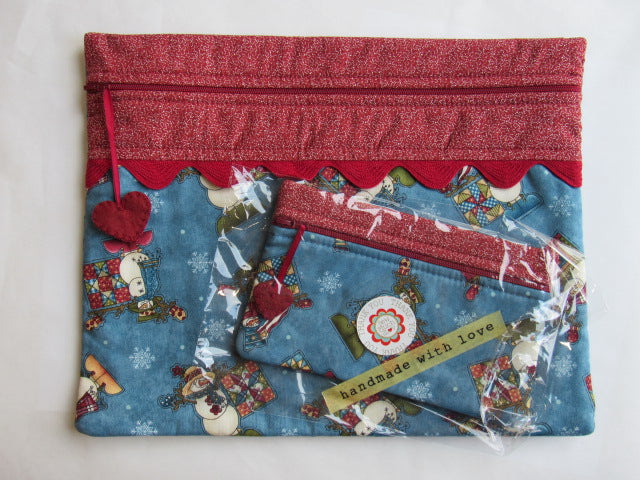 SewMuch2Luv Project & Sidekick Bag  Set of 2 ~ Winter Time! ~ One of a Kind