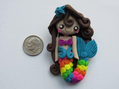 Needle Minder ~  Colorful Mermaid (Clay)
