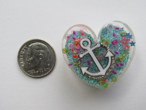 Needle Minder ~ Sea Treasures Anchor Heart - ONE OF A KIND!
