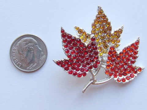 Needle Minder ~ Rhinestone Fall Leaves