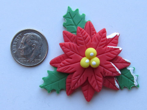 Needle Minder ~ Poinsettia (Clay)