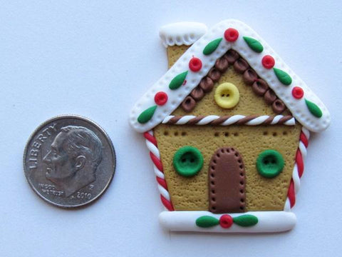 Needle Minder ~ Gingerbread House (Clay)