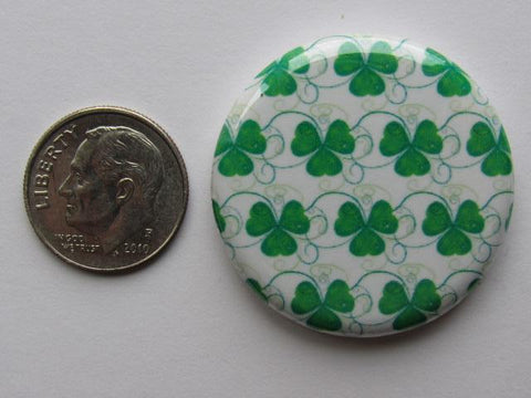 1.25" Button Magnet ~ Shamrocks #4