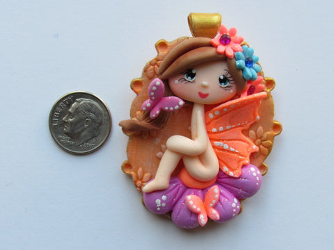 Needle Minder - Butterfly Fairy (Clay)  ONE OF A KIND!