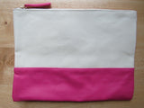 Pink & Canvas Project Bag